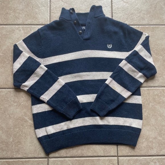 Vintage Chaps Striped  Knit Sweater - Picture 1 of 5
